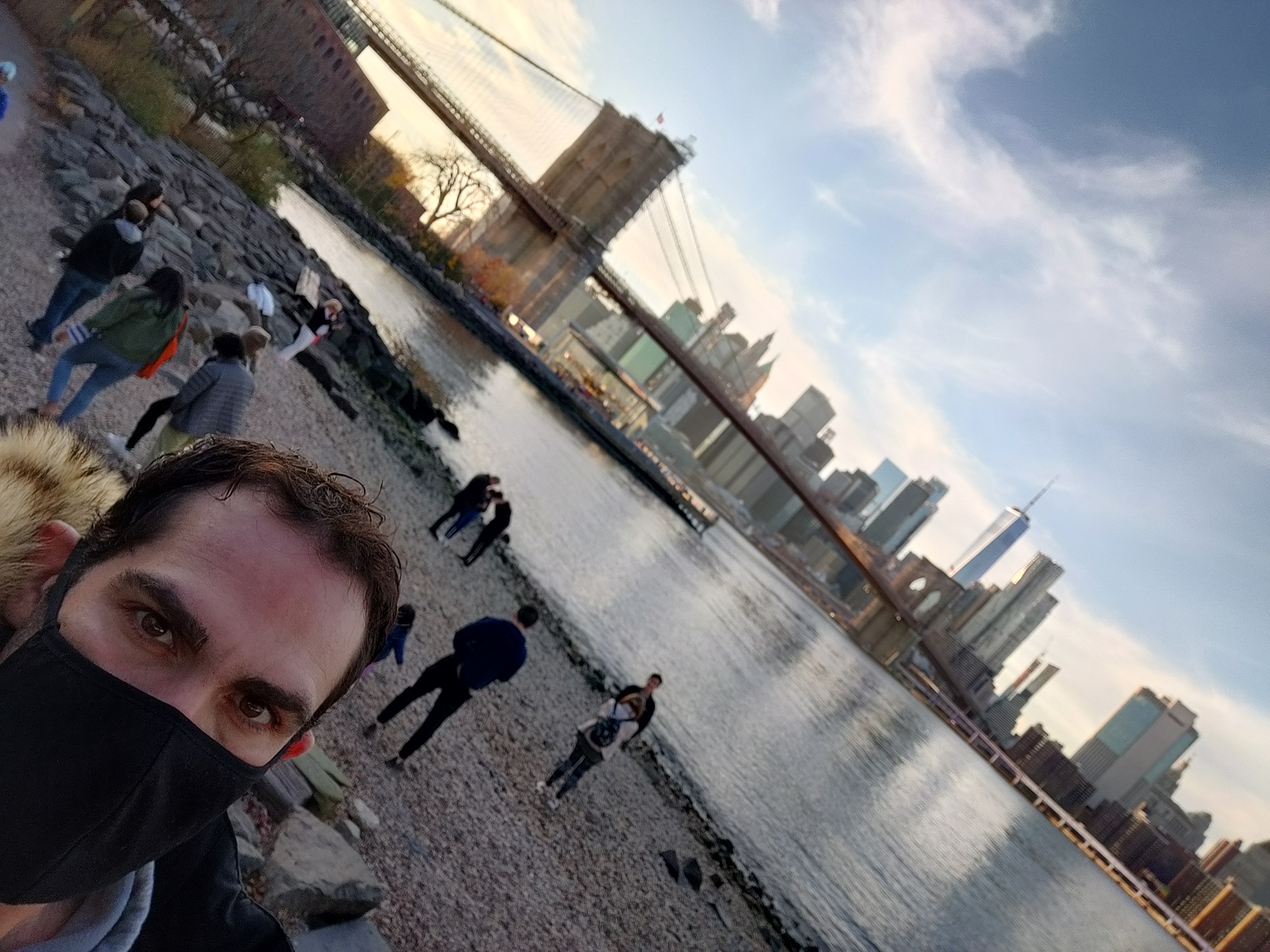 Israel Joffe representin NYC in front of Dumb